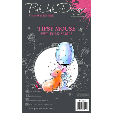 Tipsy of Ballet Mouse Wee Folk Series Stamps Set By Pink Ink Designs PI155