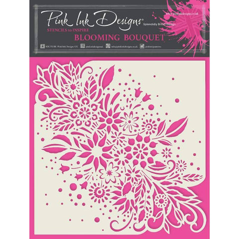 Blooming Bouquet Stencil Mask By Pink Ink Designs ST014