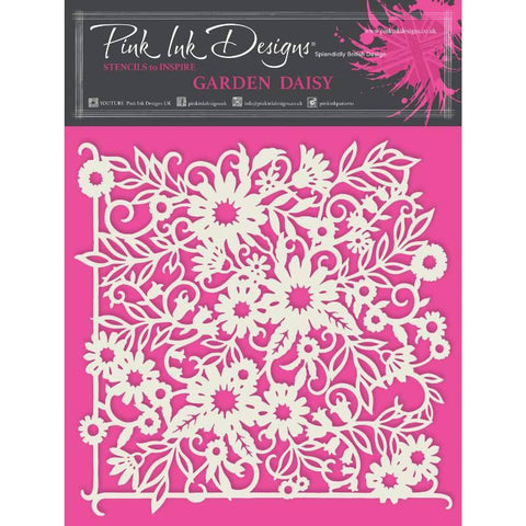 Garden Daisy Stencil Mask By Pink Ink Designs ST016
