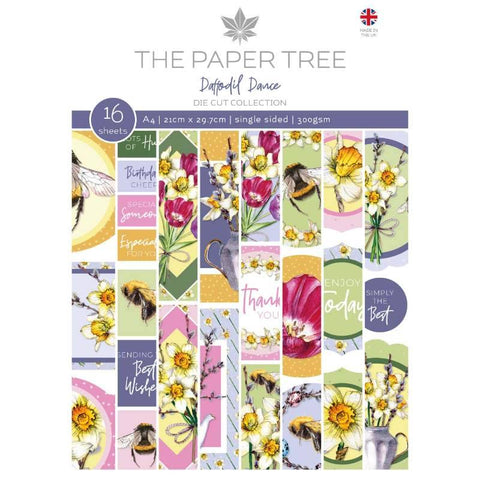 Daffodil Dance Die Cut Collection A4 Pad 300gsm The Paper Tree PTC1196