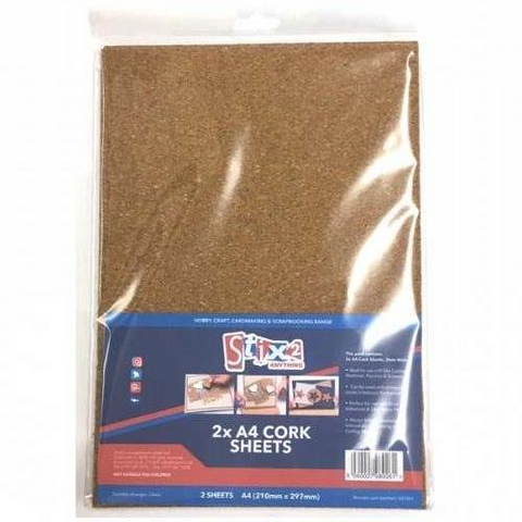 Cork Sheets 2 Sheets 2mm Thick By Stix2 S57421