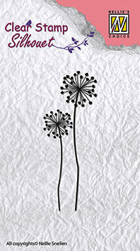 Flower 9 Clear Stamps Flower Silhouettes Nellie Snellen SIL015