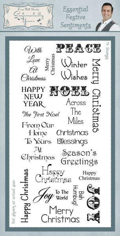 Essential Festive Sentiments Christmas Stamps By Phill Martin SYC017