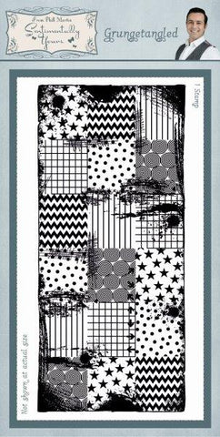 Grungetangled Rubber Stamp From Phill Martin Sentimentally Yours SYR014