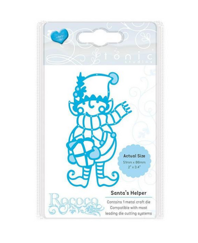 Santa's Helper Christmas Rococo Petite Die Set Tonic Studios 1381e