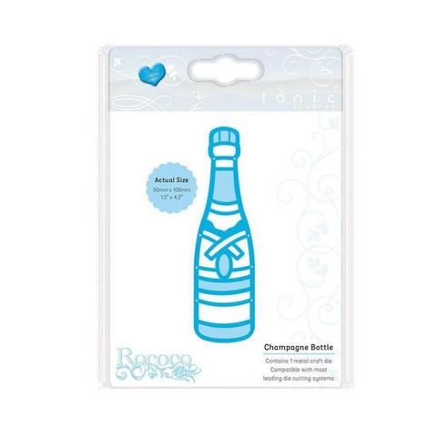 Champagne Bottle Rococo Celebration Die By Tonic Studios 1494e