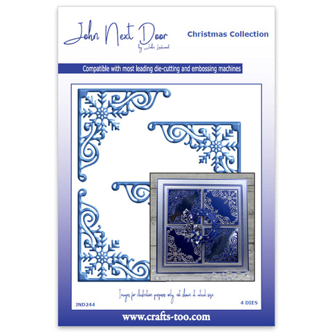 Snowflake Corners Christmas Collection Die John Next Door By John Lockwood JND244