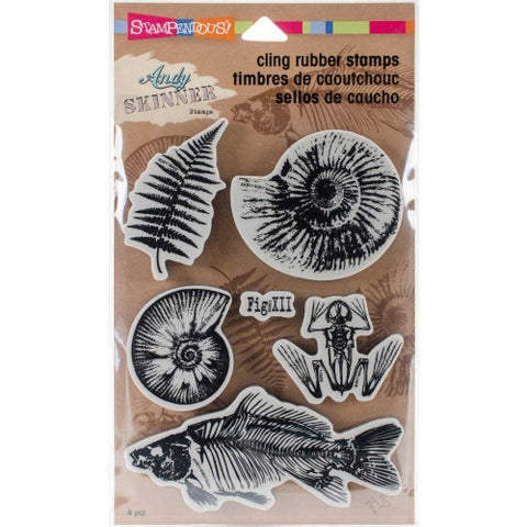 Fossils Cling Rubber Stamps Andy Skinner By Stampendous ASCRS11