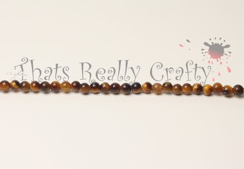 Tiger Eye Round Beads 4mm TRC048