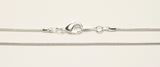 Snake Chain with Links and Lobster Claw Nickel Free, Silver, 17" TRC151