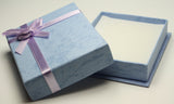 Lilac Jewellery Gift Box With Lilac Ribbon & Flower Size 6.5x8x2cm TRC171