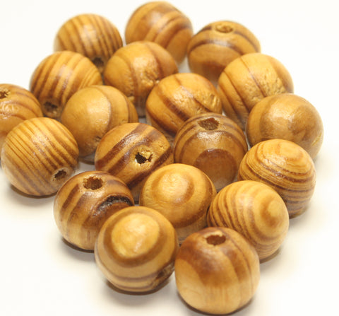 Wooden Round Beads Burly Wood 16x15mm Approx 20pcs TRC214