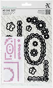 Naive Floral Borders A5 Die Cutting Set By Xcut from Docrafts XCU503245