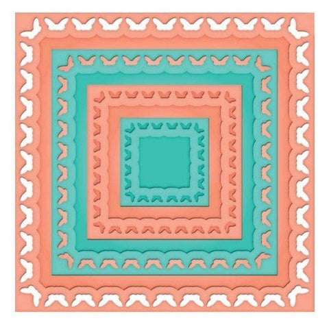 Butterfly Square Dies by Spellbinders Personal Impressions CPI-002