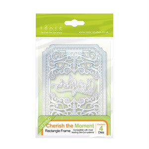 Sew Pretty Cherish The Moment Square Rectangle Frame Die Set By Tonic Studio 1228e