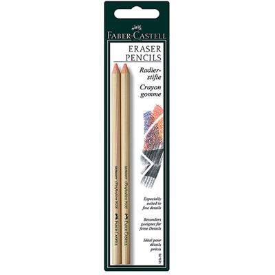 Eraser Pencils Detailing Erasing Pink (Pack of 2) Faber-Castell 185698