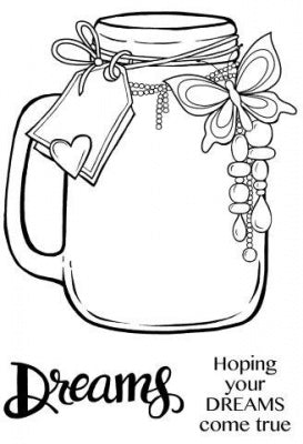 Jar Of Dreams JGS561 Clear Magic Singles Woodware Craft Collection Acrylic Stamp Set