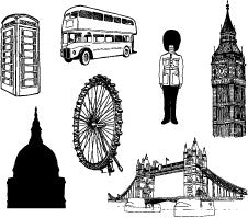 London Set - Unmounted Clear Stamp Set Claritystamp