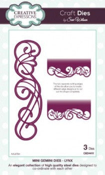 Lynx Mini Gemini Dies by Sue Wilson Creative Expressions CED4411