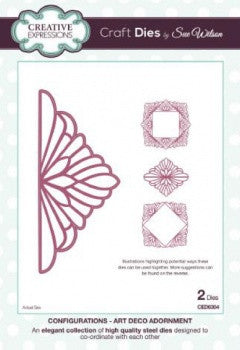 Art Deco Adornment  Configurations Creative Expressions Dies by Sue Wilson Creative Expressions CED6304