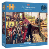 On Early Shift 500 Piece Jigsaw Puzzle By Gibsons G3135