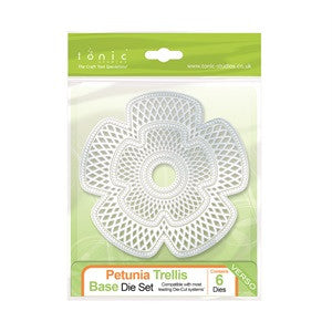 Petunia Trellis Base Verso Die Set By Tonic Studios 504e