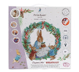 Peter Rabbit Peter's Pudding 30 x 30cm (Medium) Crystal Art Wreath Kit By Craft Buddy CAK-WRPRBT02