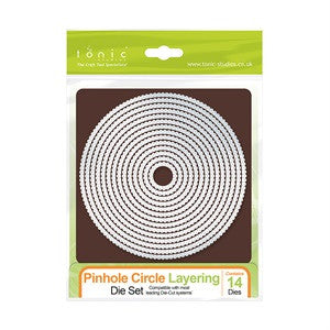 Pinhole Circle Layering Die Set By Tonic Studios 524e