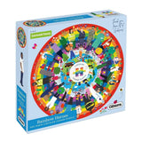 Rainbow Heroes Circular 500 Piece Jigsaw Puzzle By Gibsons G3701