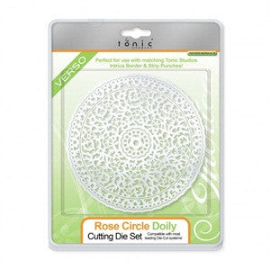 Intrica Rose Circle Doily Verso Die Set By Tonic Studos 580e