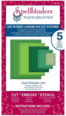 Classic Rectangles Large Nestabilities Dies by Spellbinders S4-132