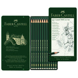 Castell 9000 12 Graphite Pencils of Superior Quality 5B to 5H Faber-Castell #119064