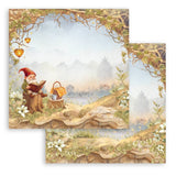 Whispering Woods Romantic Collection By Farrel Tailor Scrapbooking Pad 10 Double Sided 30.5 x 30.5 cm (12x12) Stamperia SBBL175