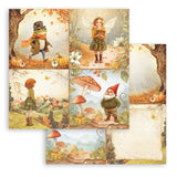 Whispering Woods Romantic Collection By Farrel Tailor Scrapbooking Pad 10 Double Sided 30.5 x 30.5 cm (12x12) Stamperia SBBL175