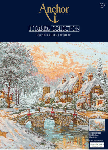 Cobblestone Christmas Maia Collection Thomas Kinkade Counted Cross Stitch Kit Anchor 5678000\01062