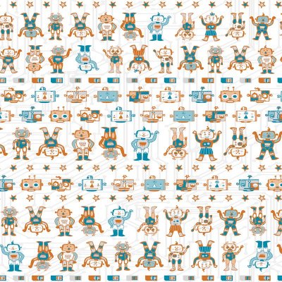 Decopatch Robots Paper 30x40cm 642
