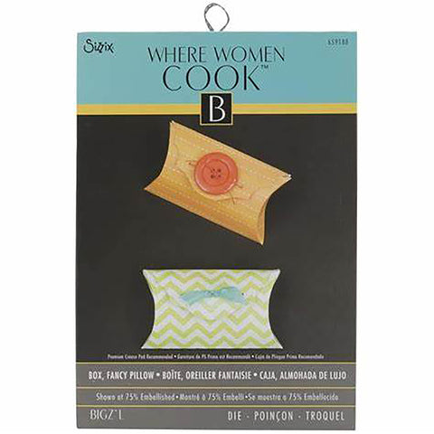 Fancy Pillow Box Bigz Die Where Women Cook Collection by Sizzix 659188