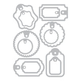 Gift Tags Thinlits Dies Set 12pk Tim Holtz By Sizzix 662423