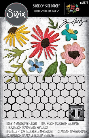 Vault Floristry Side Kick Side Order Die Set 11pk Dies 1 Embossing Folder Tim Holtz By Sizzix 666872