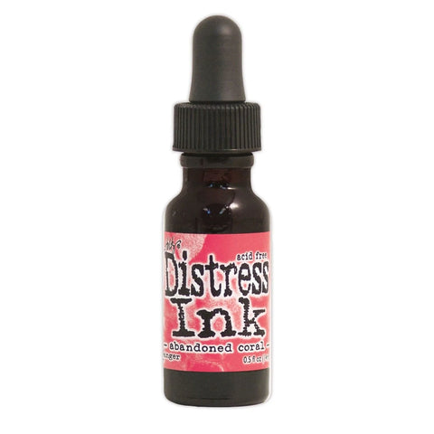Abandoned Coral Distress Ink pad Re-Inker Bottles By Tim Holtz for Ranger TXR43300