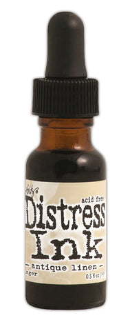 Antique Linen Distress Ink pad Re-Inker Bottles By Tim Holtz for Ranger TIM19435