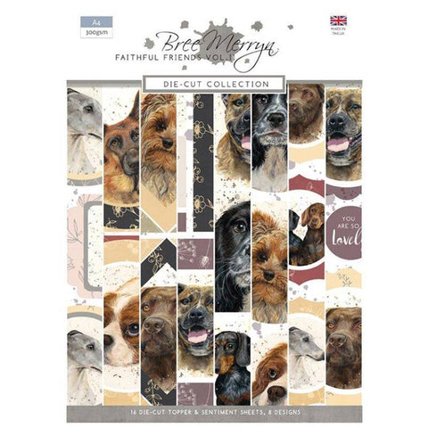 Bree Merryn Faithful Friends Vol. 2 Die Cut Collection A4 Pad 300gsm Creative World of Crafts BM1040