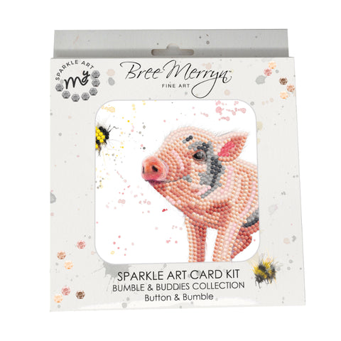 Button & Bumble Dimond Art Card Kit By Bree Merryn Fine Art By My Sparkle Art Creative World of Craft BMSA024