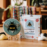 Bee in a Hoop Needle Felting Kit Crafting Kit The Crafty Kit Company CKC-NF-190