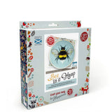 Bee in a Hoop Needle Felting Kit Crafting Kit The Crafty Kit Company CKC-NF-190