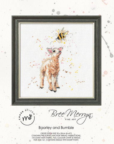 Baarley and Bumble Counted Cross Stitch Kit Bree Merryn By My Cross Stitch BMCS19