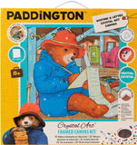Paddington Bear Writing A Letter 30 x 30cm Canvas Crystal Art Kit By Craft Buddy CAK-PDB701M