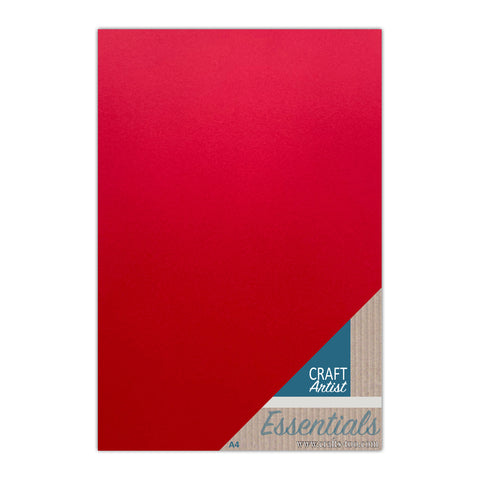 Christmas Red Essential Card Craft Artist Essentials 250gsm A4 John Next Door CAT153