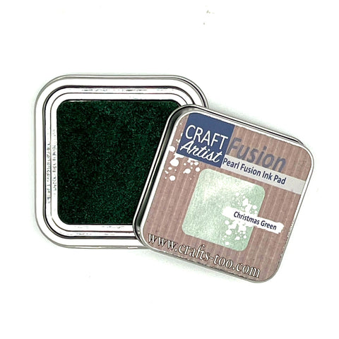 Christmas Green Craft Artist Pearl Fusion Ink Pad John Lockwood By Crafts Too CAT171
