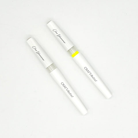 Clear Glitter Shimmer Brush Pens 2 Pack John Nexr Door By Craft Artist CAT225